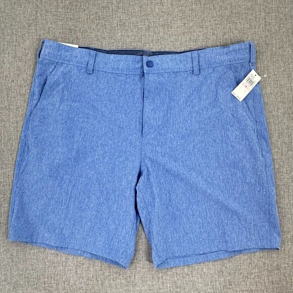 NEW‎ IZOD Mens Beach Performance Shorts Blue 40 Waist Classic Fit Quick Dry $65 - Picture 1 of 10